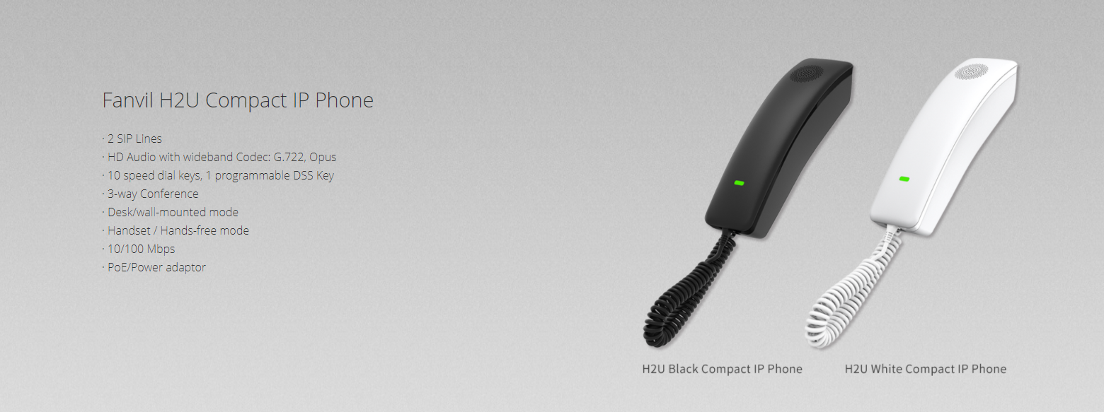 FANVIL H2U COMPACT HOTEL IP PHONE