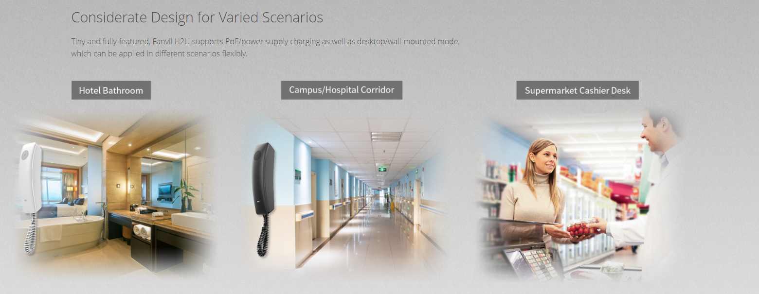 FANVIL H2U COMPACT HOTEL IP PHONE