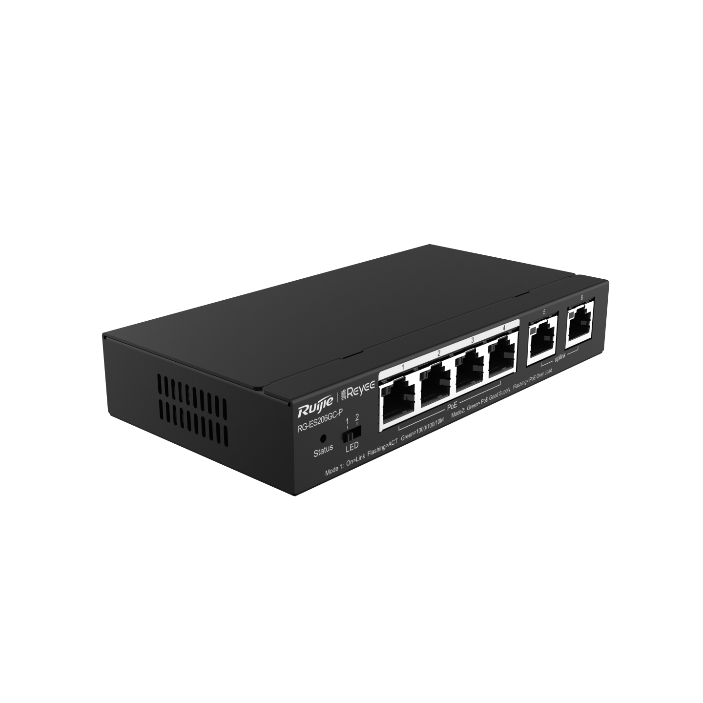 Ruijie - Rayee RG-ES206GC-P 6 Port Gigabit Cloud Managed PoE+ Switch
