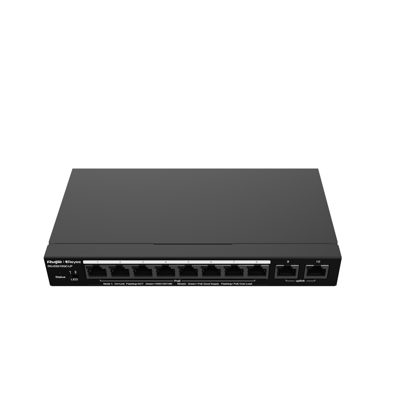 Ruijie - Rayee RG-ES210GC-LP 10 Port Gigabit Cloud Managed PoE+ Switch