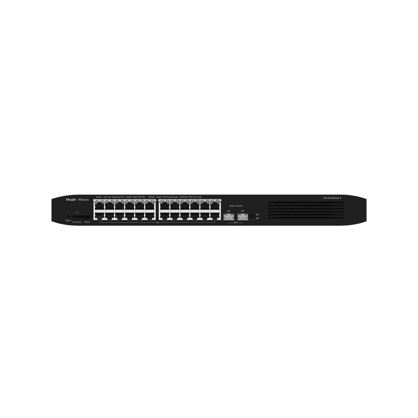 Ruijie - Rayee RG-ES226GC-P 26 Port Gigabit Cloud Managed PoE+ Switch with Dual SFP Slots