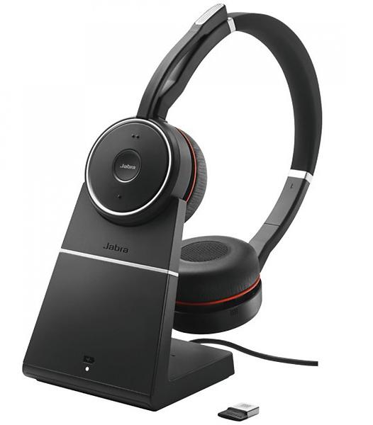 Jabra Enterprise Evolve 75 SE Headset UC Stereo With Charging Stand Bluetooth - Wireless
