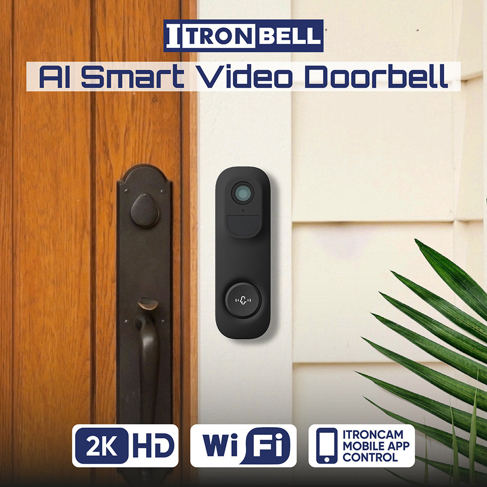 iTronBell AI Smart Video Doorbell With Free Internal Chime