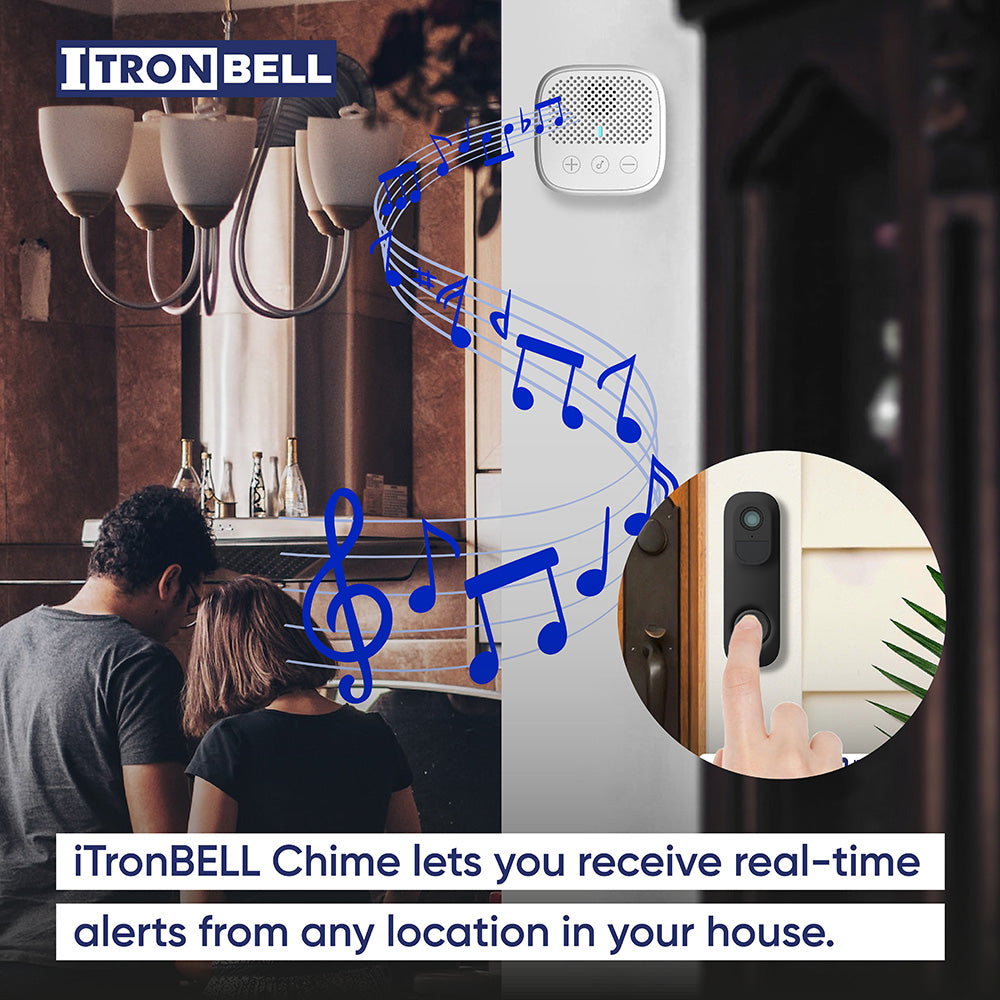 iTronBell AI Smart Video Doorbell With Free Internal Chime