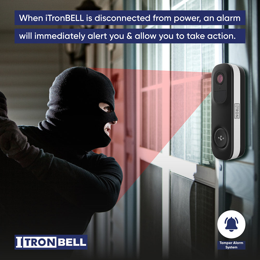 iTronBell AI Smart Video Doorbell With Free Internal Chime
