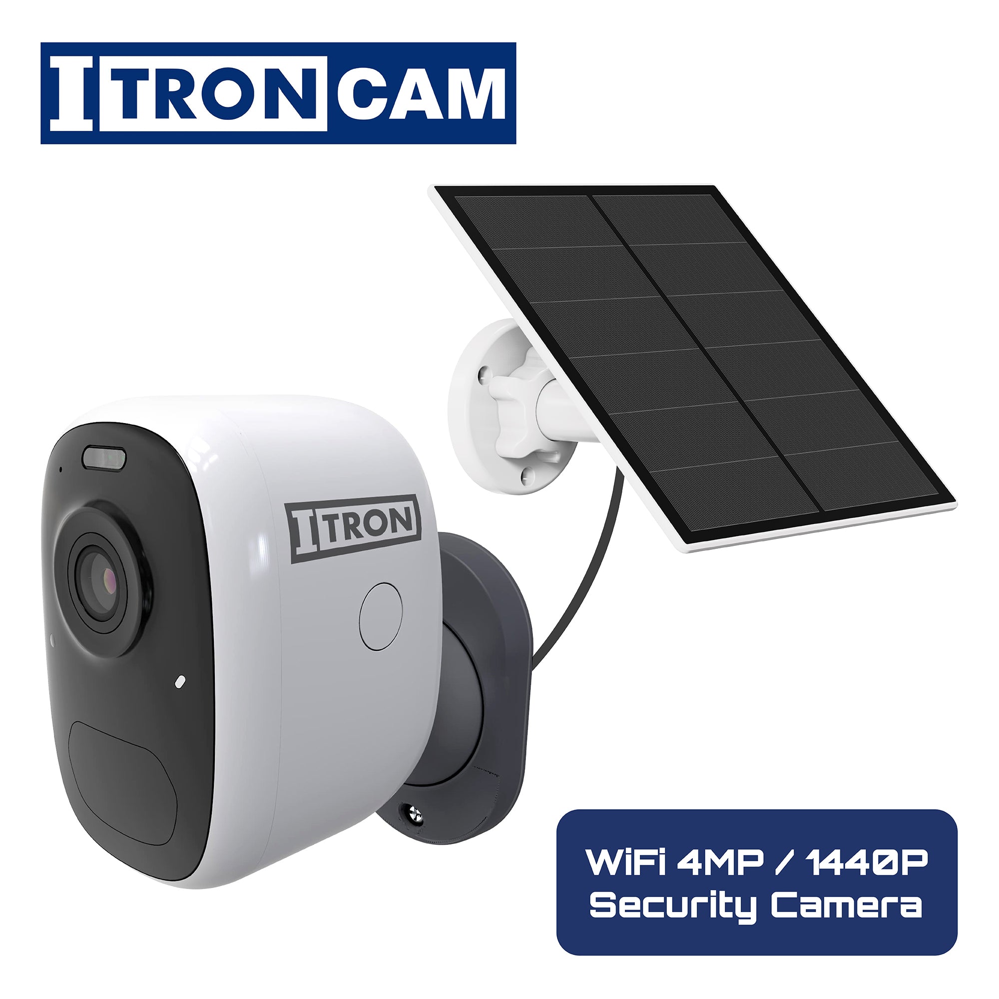 iTron Solar/Wireless WiFi 4MP Security Camera - Free Solar Panel worth $75