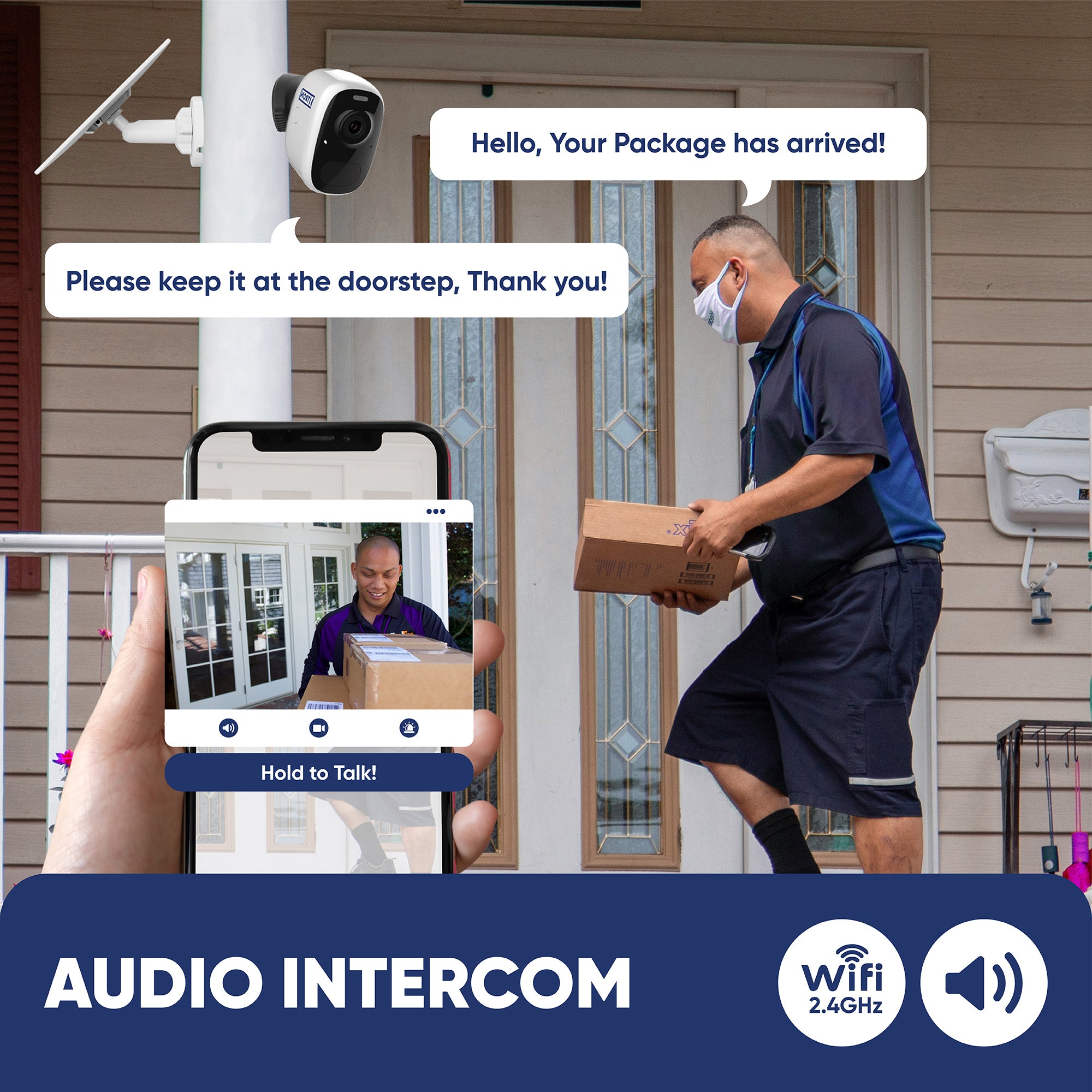 iTron Solar/Wireless WiFi 4MP Security Camera - Free Solar Panel worth $75