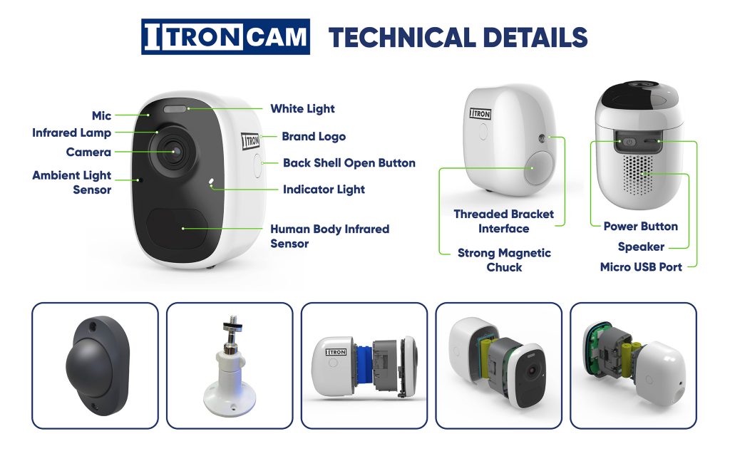 iTron Solar/Wireless WiFi 4MP Security Camera - Free Solar Panel worth $75