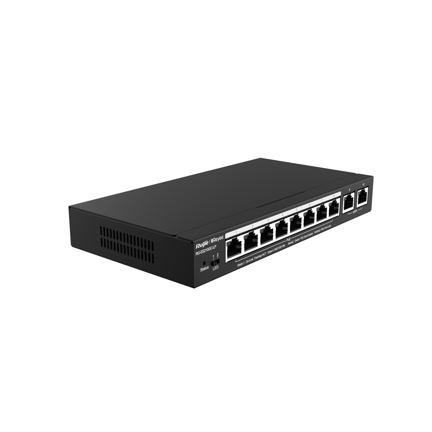 Ruijie - Rayee RG-ES210GC-LP 10 Port Gigabit Cloud Managed PoE+ Switch